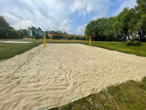 Открытие новой площадки для пляжного волейбола